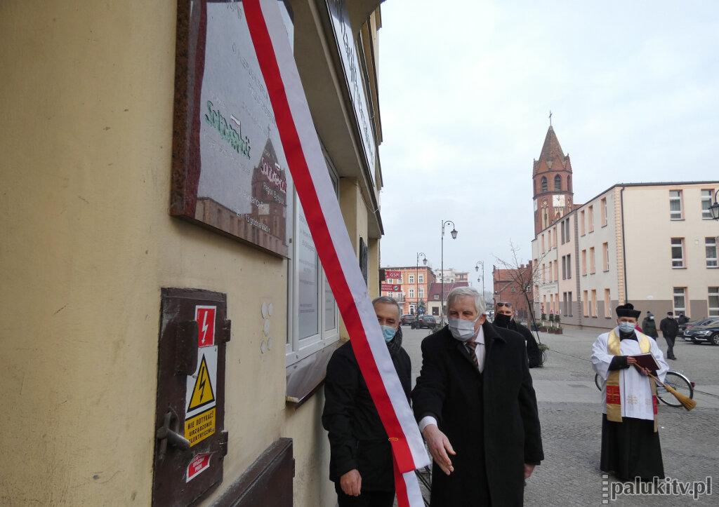 Odsłonięcie tablicy Solidarności