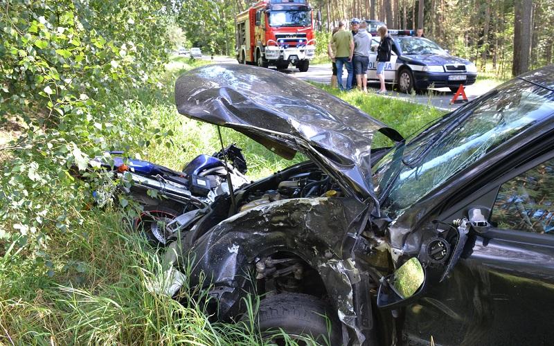 Motocyklista zginął na miejscu