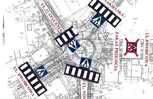 Dodatkowe przejścia dla pieszych i policja