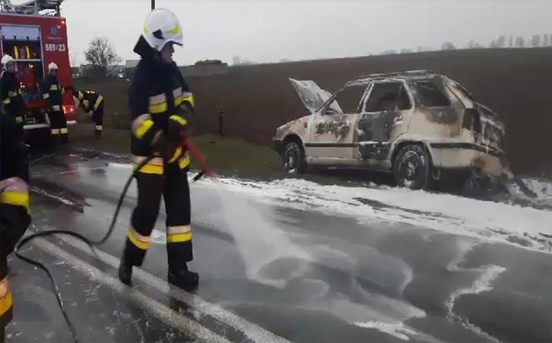 Samozapłon w Barcinie Wsi