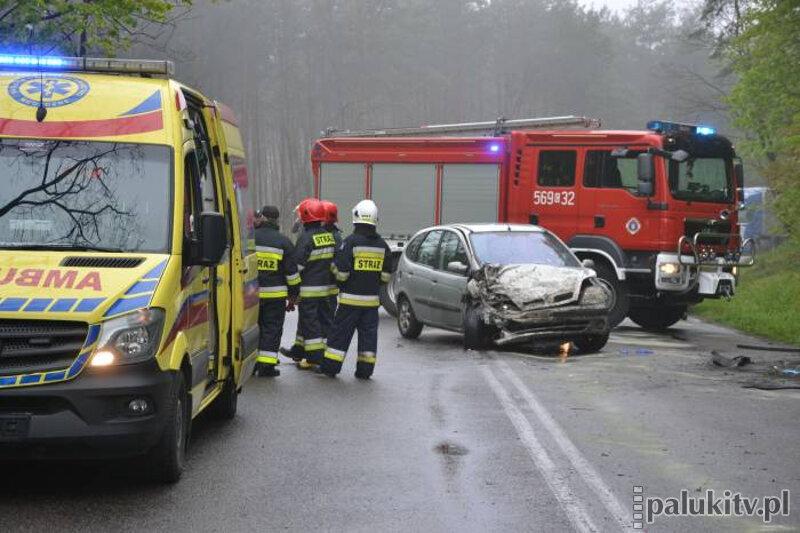 Dwie osoby poszkodowane w Obórzni