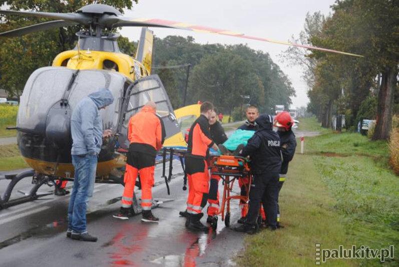 Śmigłowiec zabrał ranną