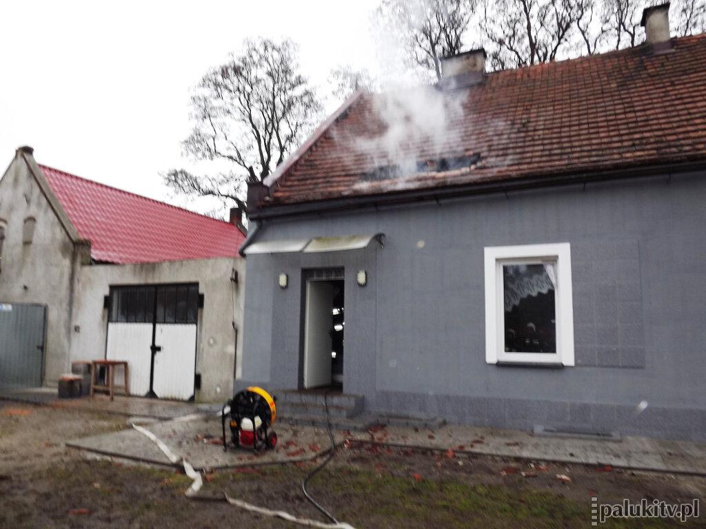 Pożar wybuchł na poddaszu