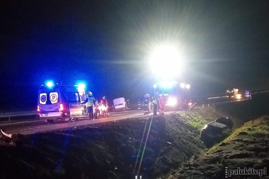 Wypadek w Cotoniu, droga zablokowana