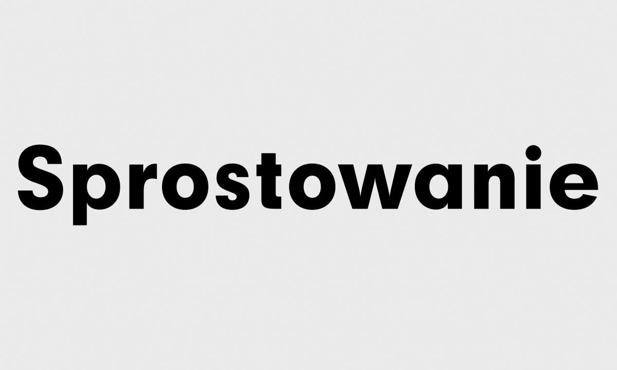Sprostowanie