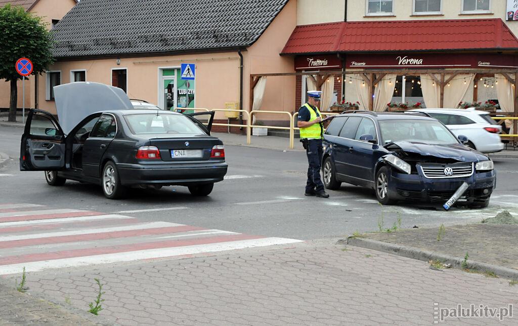 Wypadek w Szubinie. Nietrzeźwa zignorowała znak STOP