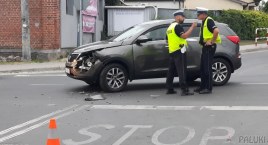 Zderzenie na skrzyżowaniu w Żninie. Poszkodowany w szpitalu