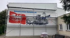 Powstańczy mural powstaje w Dziewierzewie