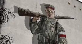 Odsłonięcie muralu w Rynarzewie, szkoła podstawowa uczciła pamięć Powstańców Wielkopolskich