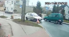 Dziecko potrącone na przejściu dla pieszych przy Janickiego - nagranie wypadku 