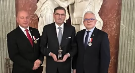 Jacek Pietraszko z Doboszem Powstania Wielkopolskiego. Dyrektor jedynki i wicestarosta Wierni Tradycji (zdjęcia)