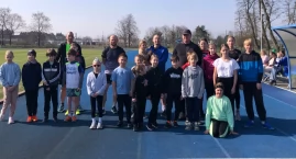 Jakub Skała, Oliwia Wnęk, Jan Kowalczyk i Wiktoria Cichocka - zwycięzcy szubińskiego Biegu Coopera