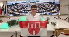 Michał Szulc z Gąsawy: został laureatem konkursu, wyjechał do Brukseli 