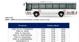 Linia 18 - autobus miejski już jeździ po Żninie. Korekty w rozkładzie wciąż możliwe