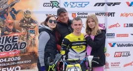 W sobotę Natan Kosewski, motocrossowiec ze Żnina zwyciężył, ale w niedzielę uległ groźnie wyglądającemu wypadkowi