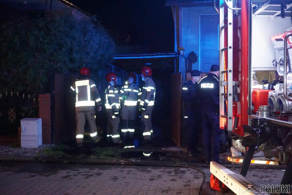Pożar przydomowej altany na ul. 11 listopada w Mogilnie (zdjęcia)