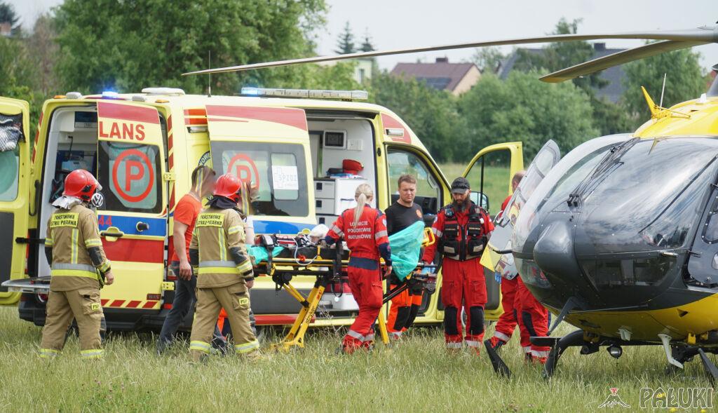 Nieszczęśliwe zdarzenie w żłobku w Mogilnie. Wezwano śmigłowiec Lotniczego Pogotowia Ratunkowego (zdjęcia)