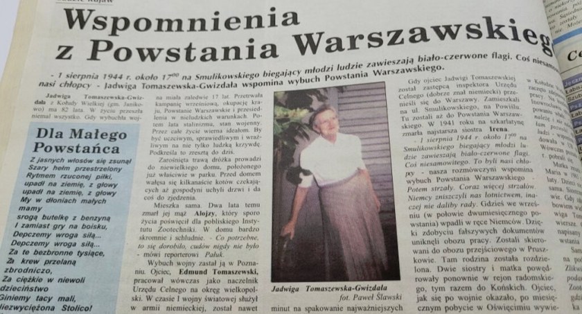 Wspomnienie z Powstania Warszawskiego