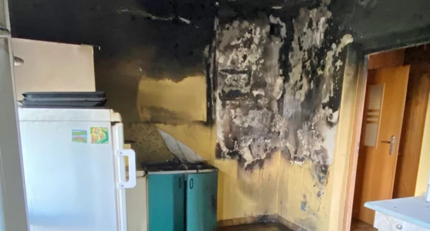 Pożar kuchni w budynku przy ul. Padniewskiej