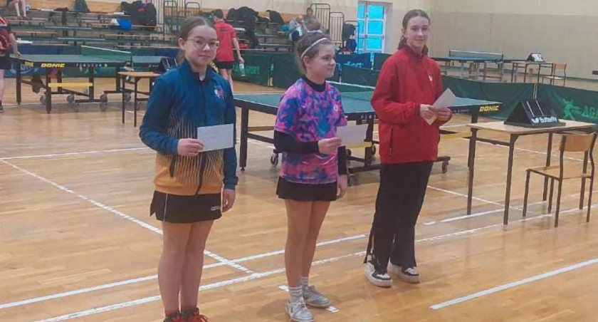 Wojewódzki turniej TOP 8 w tenisie stołowym. Izabela Skowrońska wygrała w kategorii młodziczek
