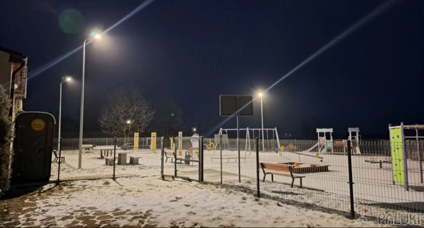 Stodoły: plac zabaw nocą jest zawsze oświetlony