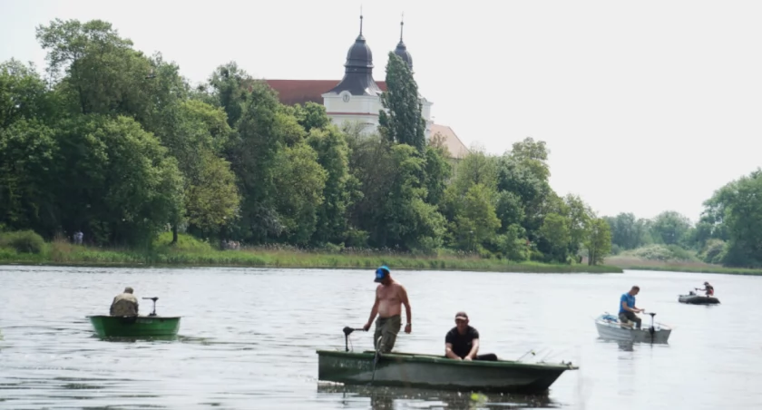 Łowili z łodzi, w części miejskiej jeziora aż do Żelaznego Mostu (zdjęcia)