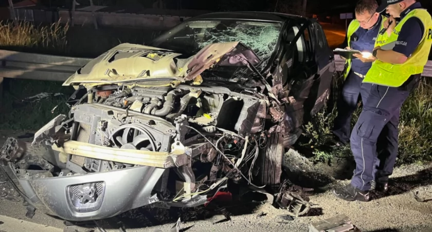 Lubiń: zderzenie trzech samochodów na krajowej 15 (wideo)