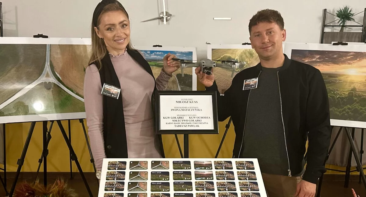 Sołectwo Gołąbki z lotu ptaka. Fotografie Miłosza Kussa (zdjęcia)