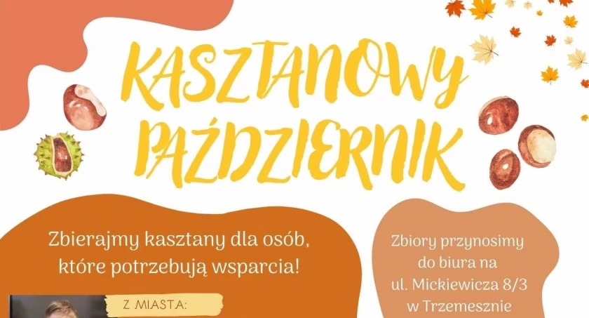 Mamy październik, zbieramy kasztany, pomagamy innym