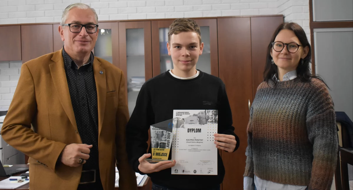 Kacper Perzyna z Zespołu Szkół w Mogilnie laureatem dwóch konkursów