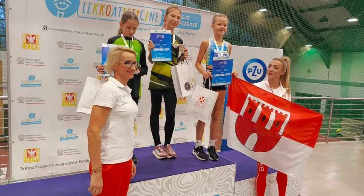 Barbara Romańska z MKL Tlen Mogilno brązową medalistką Polski U12