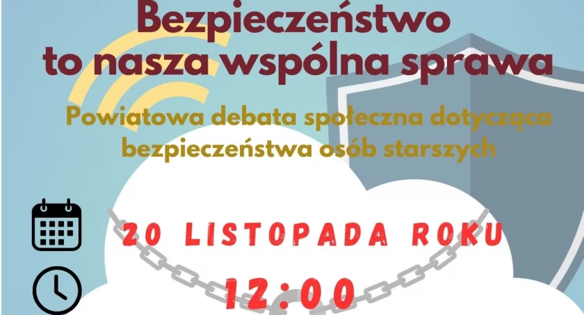 Dąbrowa - debata społeczna o bezpieczeństwie osób starszych