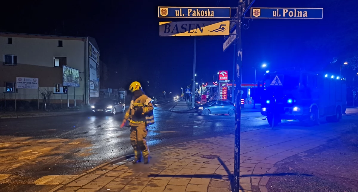 Mieszkaniec gminy Mogilno wymusił pierwszeństwo na Rydzku. Kierująca hondą i jej pasażer zabrani do szpitala