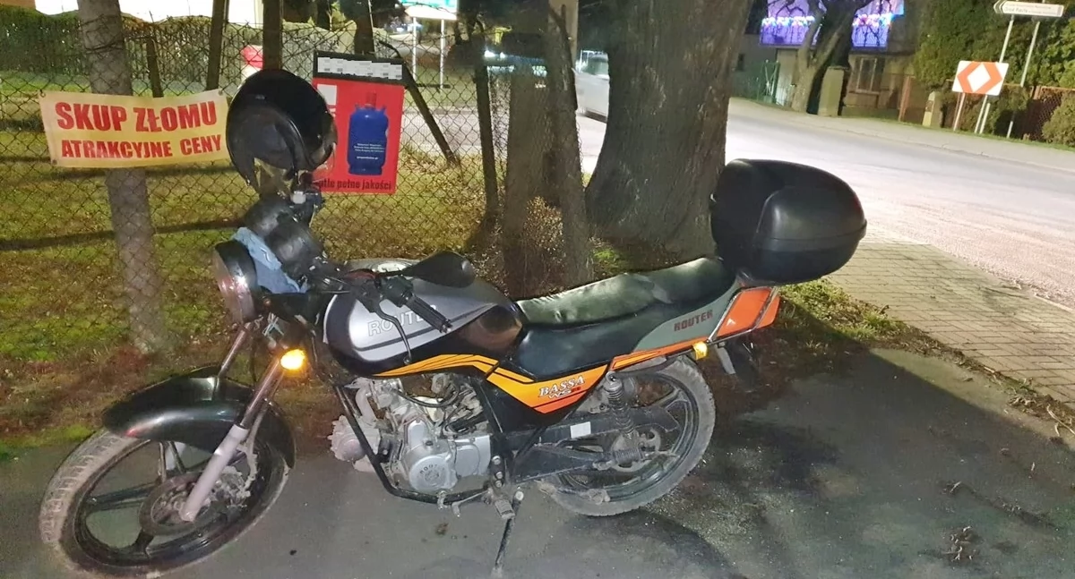 Pijany motorowerzysta wpadł w Szczepanowie