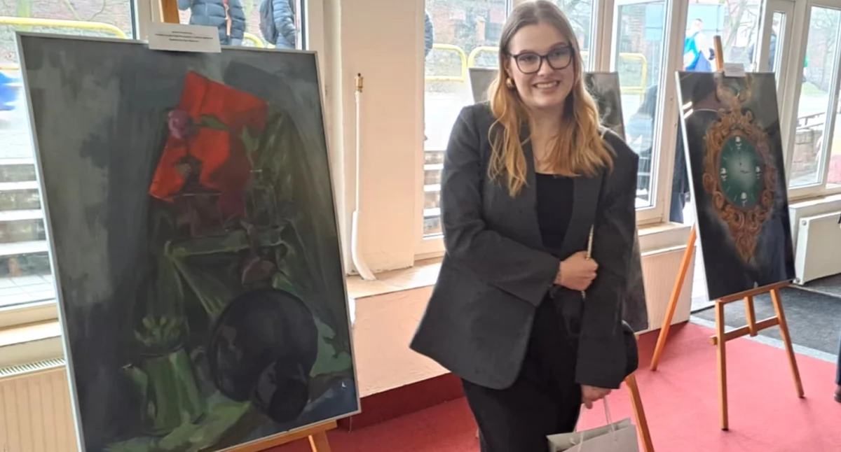 Nagrodzona praca Agaty Smolak w konkursie na projekt znaku graficznego Kujawsko-Pomorskiego Kuratora Oświaty