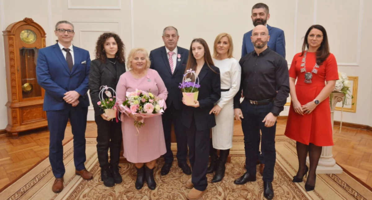 USC Mogilno - wręczenie medali dla Jubilatów obchodzących Złote Gody