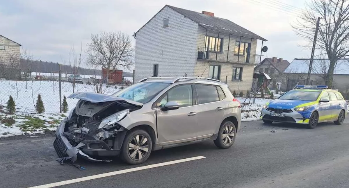 W Szczepanowie kierująca peugeotem najechała na tył audi