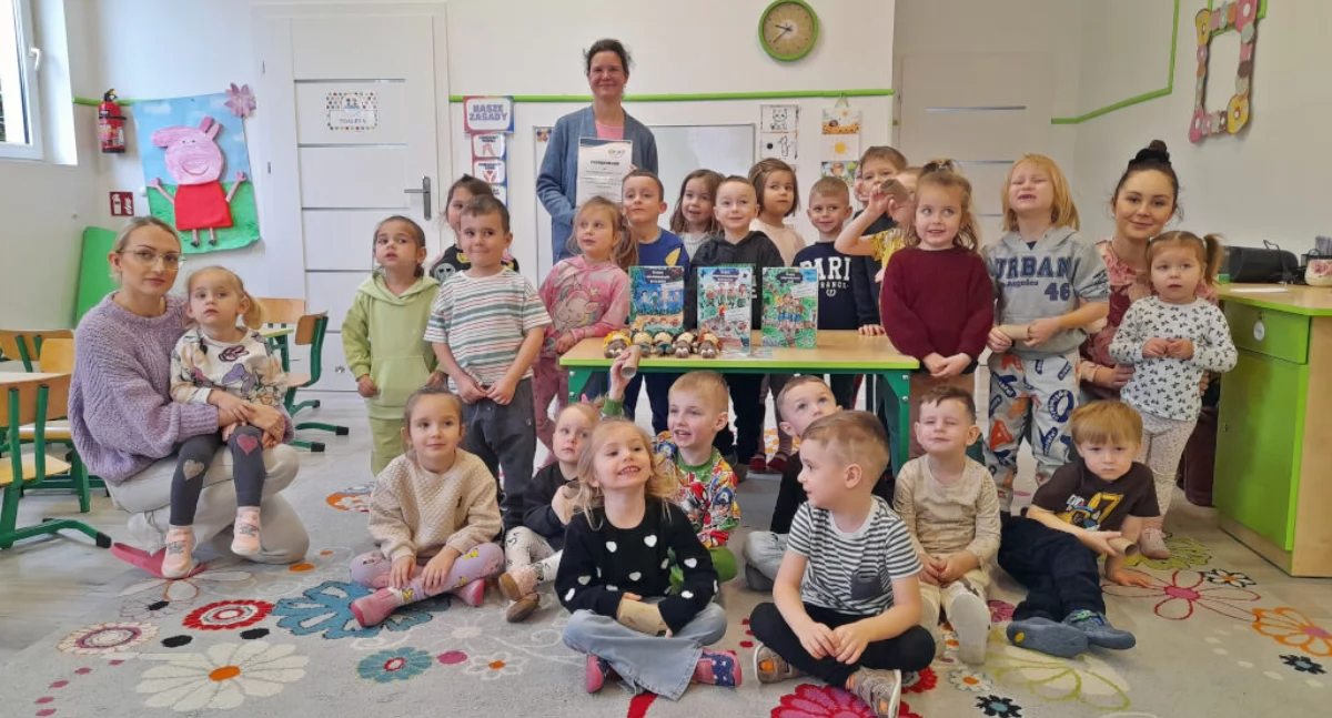 Martyna Kwiatkowska zabrała przedszkolaki z Rudek w podróż, nie tylko bajkową (zdjęcia)