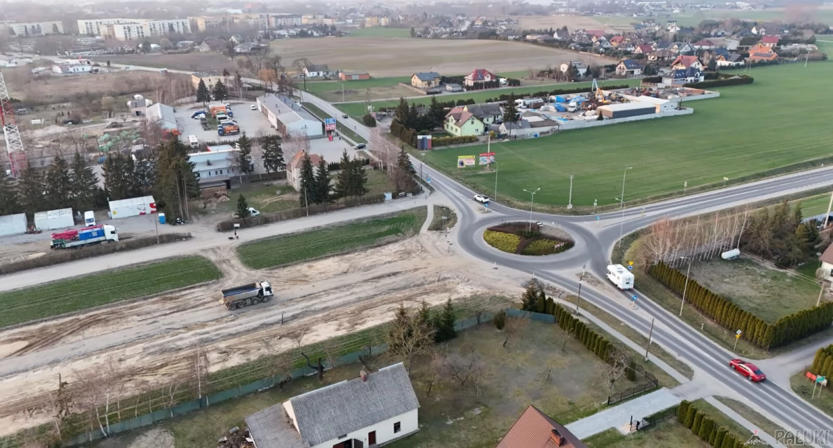 Trwają zaawansowane prace przy budowie drugiego etapu obwodnicy wschodniej Mogilna (zdjęcia)