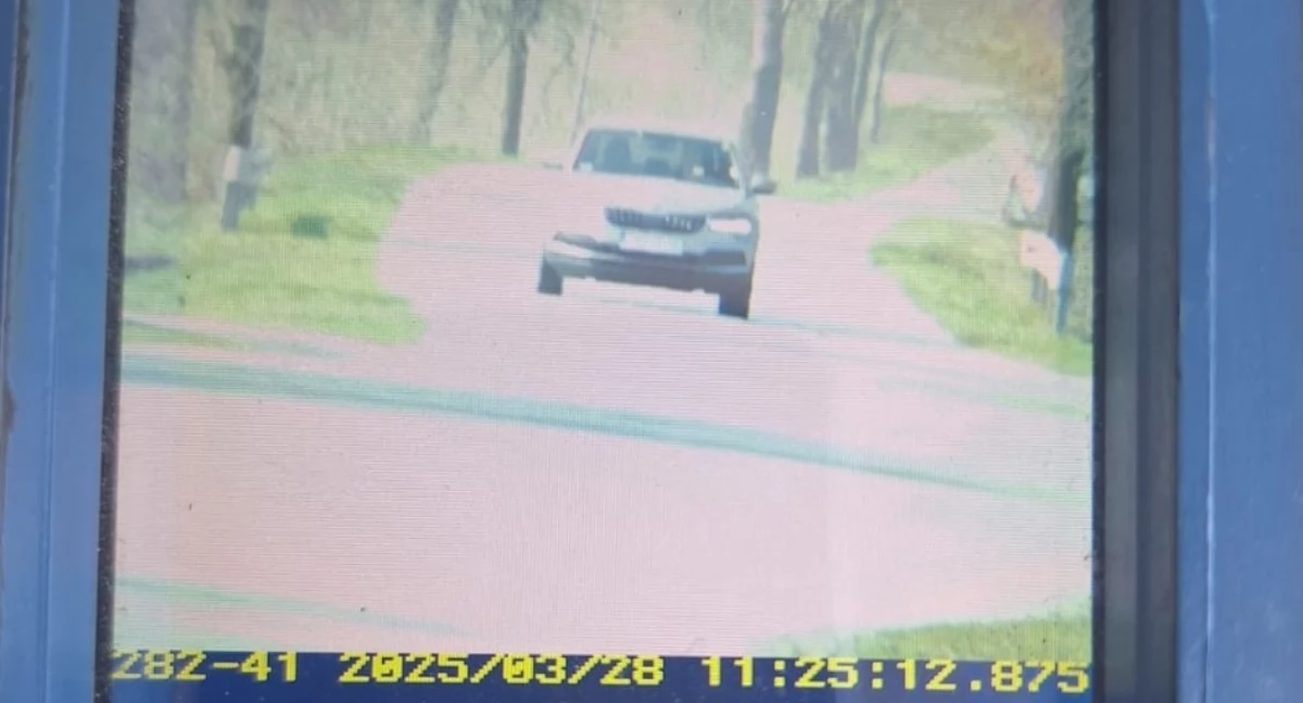 Przez Słaboszewo pędził skodą 129 km/h