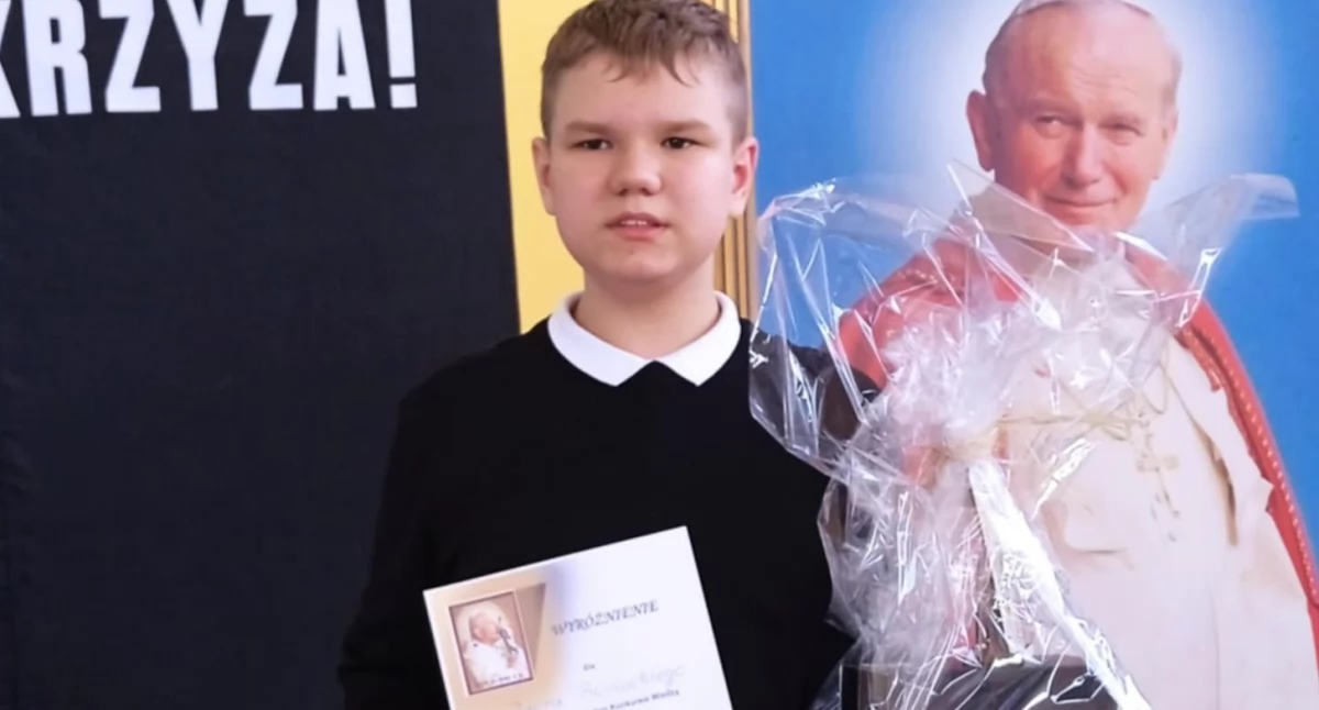 Igor Bosiacki wyróżniony w Konkursie Wiedzy o Świętym Janie Pawle II