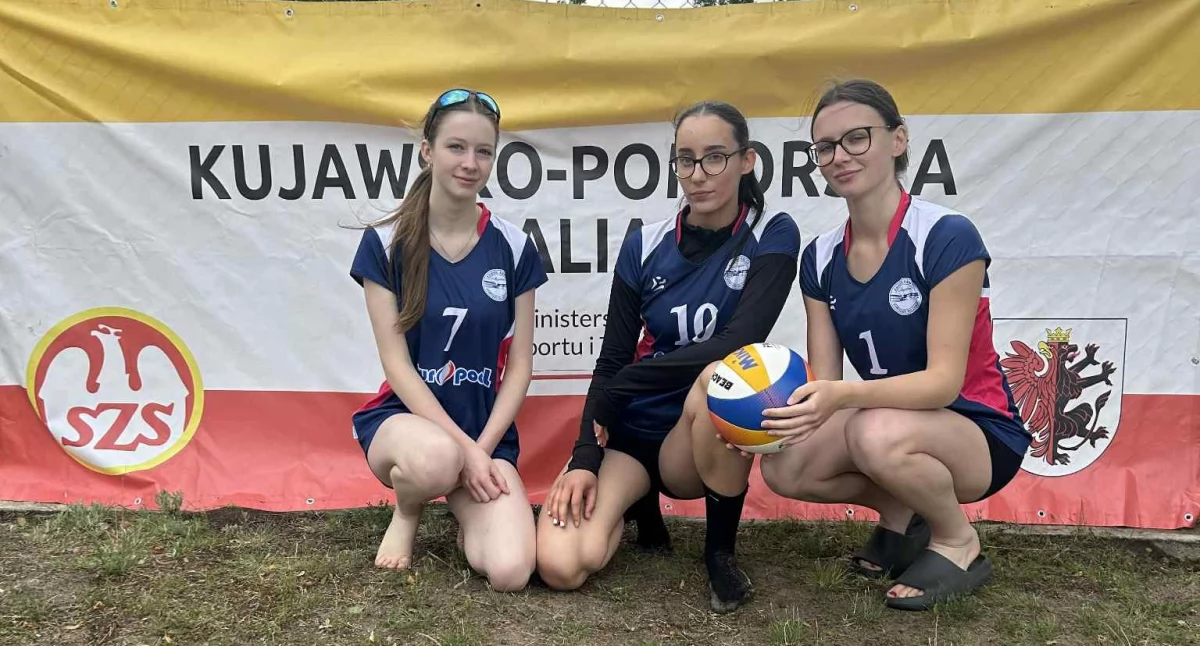 Finał Kujawsko-Pomorskiej Licealiady w Piłce Plażowej. 7. miejsce reprezentacji ZS Mogilno