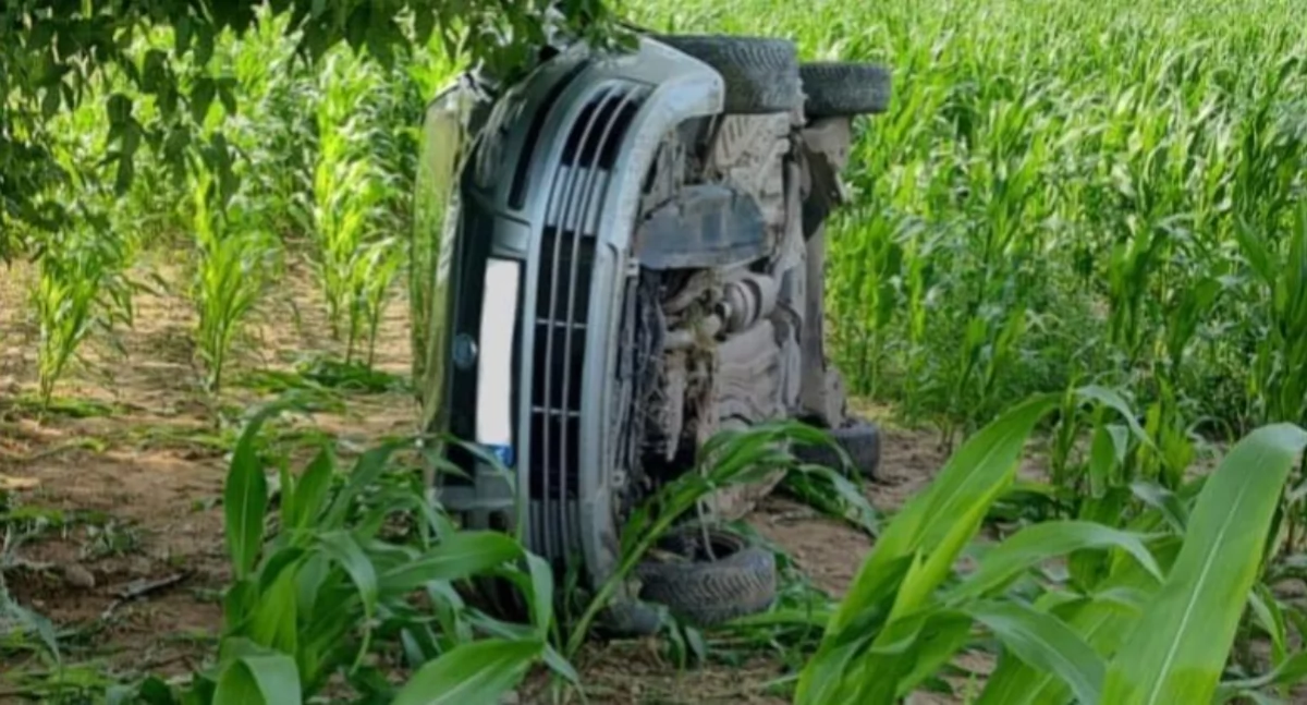 Groźny wypadek fiata stilo na drodze z Wydartowa do Ignalina