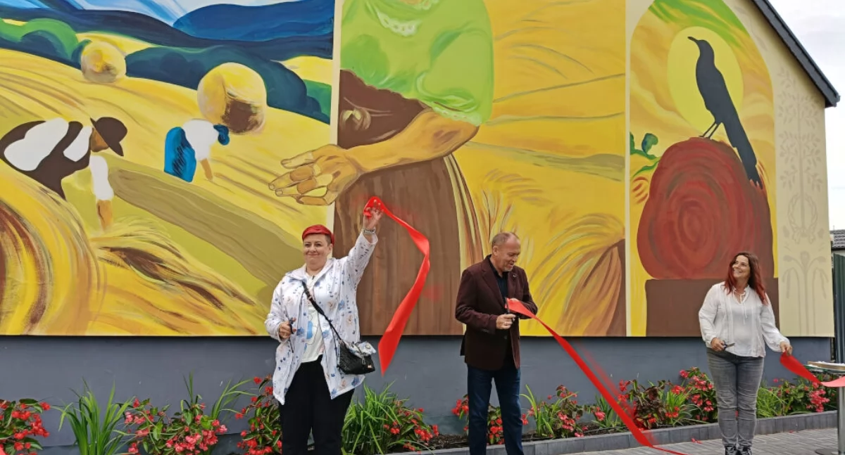 Odsłonięcie muralu na zakończenie lata w Szczepankowie (zdjęcia)