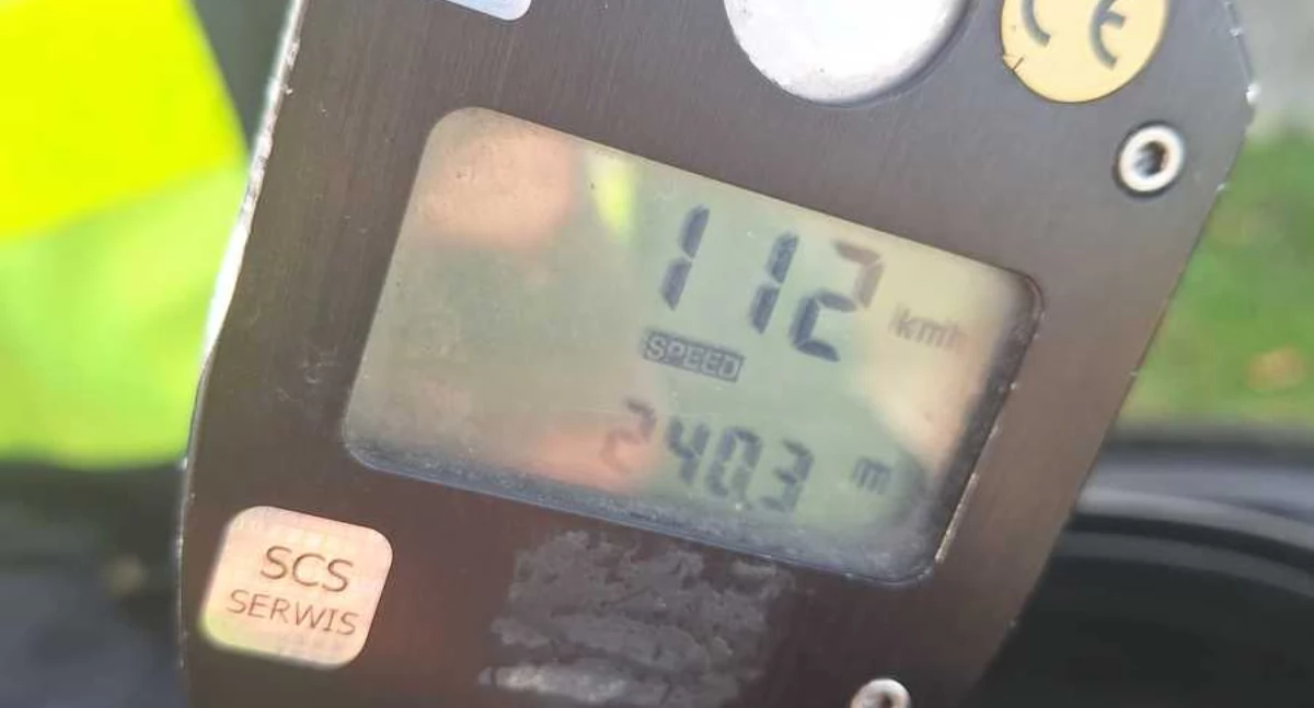 Jechał 112 km/h w terenie zabudowanym