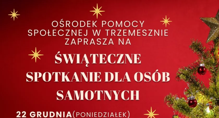 Świąteczne spotkanie dla osób samotnych w Trzemesznie – zapisz się już dziś