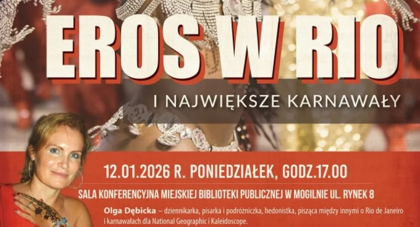 Karnawałowe spotkanie z Olgą Dębicką już w poniedziałek, 12 stycznia w Bibliotece Publicznej w Mogilnie