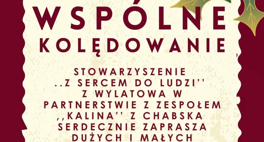 Wspólne kolędowanie w Wylatowie 11 stycznia na mszy świętej o 10.30