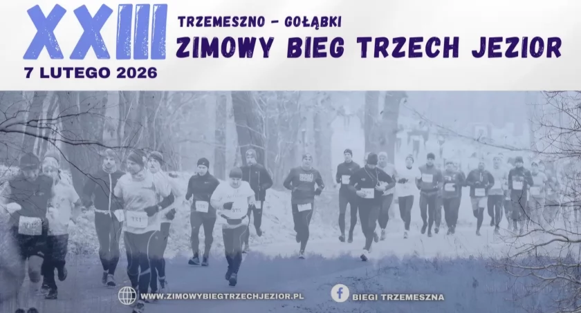 Trwają zapisy na XXIII Zimowy Bieg Trzech Jezior - wokół jezior Przedwieśnie, Wieśniate i Łomno