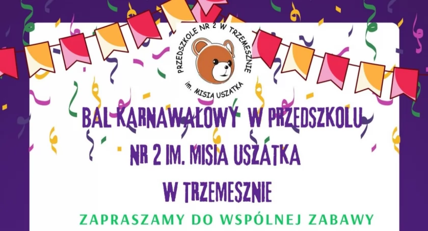 Drzwi otwarte w Przedszkolu nr 2 w Trzemesznie w formie balu karnawałowego